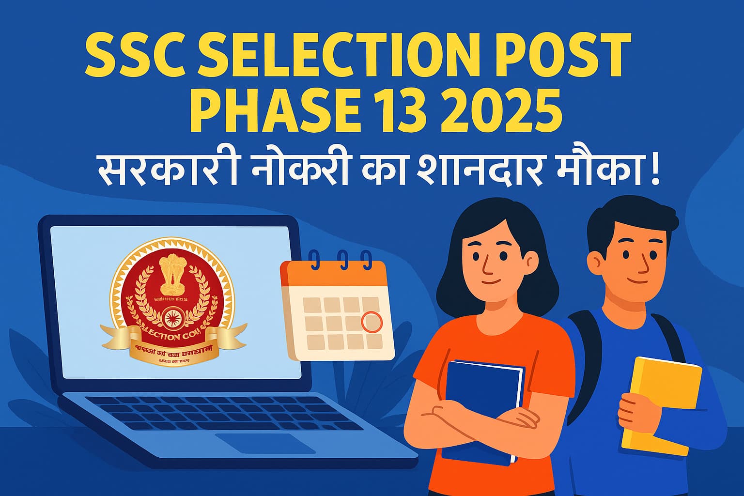 SSC Selection Post Phase 13 Notification 2025 Banner