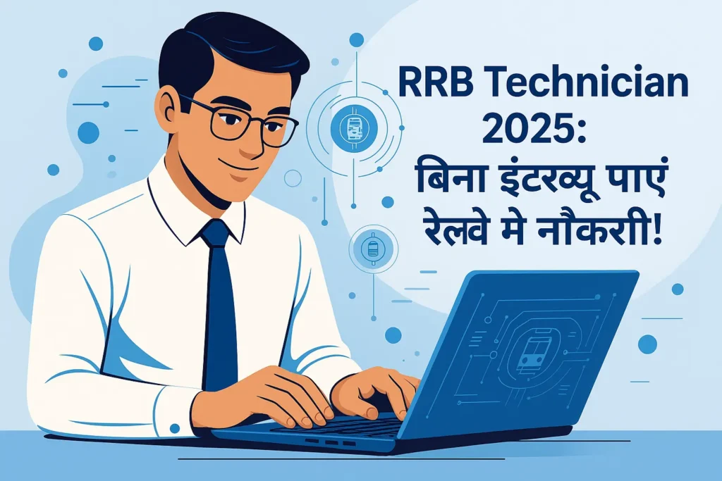 RRB Technician Jobs 2025: 6180 पदों के लिए शॉर्ट नोटिफिकेशन जारी